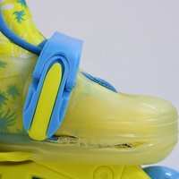 Patins à roulettes pour enfants à 3 roues, design professionnel pour débutants, patins réglables pour l'extérieur pour enfants