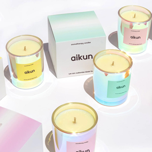 Aikun เทียนหอมถั่วเหลืองทำมือสั่งทำได้หรูหราตกแต่งบ้านขวดแก้วฉลากส่วนตัวสำหรับเทศกาลขอบคุณพระเจ้าเทศกาลอีสเตอร์ - Product Image 1