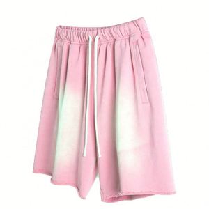 Short de survêtement unisexe avec logo personnalisé vente en gros été hommes haute qualité Gym Streetwear basket-ball sérigraphie délavé à l'acide - Product Image 1