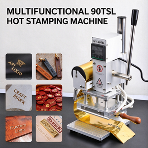 Mini machine de marquage à chaud numérique pour feuille d'or et d'argent, machine de gaufrage numérique pour logo sur cuir, machine de marquage à chaud à fente en T - Product Image 1