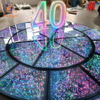 Großhandel Wasserdichter 3D Infinity-Spiegel DJ LED-Tanzfläche für Hochzeits- und Partybedarf
