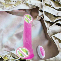 Vibromasseur Thruster Chauffant en Silicone Souple Étanche pour Femme avec Télécommande, Jouet Sexuel Adulte