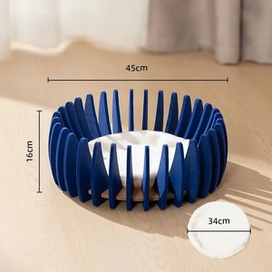 Kattennest Alle seizoenen Universeel Krasbestendig Huisdierbed Slijtvast Halfgesloten stijl Pompoenhuis Kattenspeelgoed Creatief Nieuw - Product Image 3