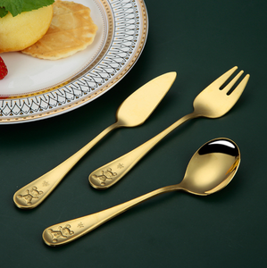 ชุดช้อนส้อมมีดหรูหรา DFG1110 แบบกำหนดเองได้ 3 ชิ้น ลายหมี CN/GUA - Product Image 3