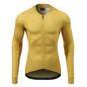 Darevie OEM Men Women 7 Color Cycling Jersey Long Sleeves Mountain Bike Shirts Biking Clothing 3 Pockets