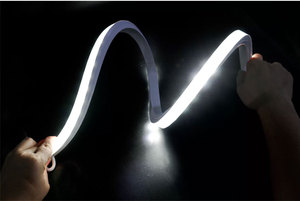 ไฟ LED ติดผนังแบบยืดหยุ่นกันน้ำ IP67 ขนาด 16x16 มม. ซิลิโคน LED แสงเส้นตรง 16 วัตต์ สำหรับตกแต่งภูมิทัศน์ สะพาน และอาคาร - Product Image 4