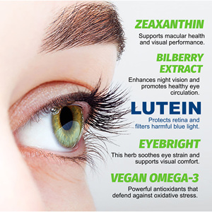 Cápsulas de Luteína y Zeaxantina de Fábrica con Vitaminas y Minerales Complejos que Apoyan la Salud Ocular y la Visión Nocturna, Cápsulas Veganas - Product Image 2
