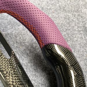 Volant en fibre de carbone et cuir véritable RPPF, meilleures ventes d'usine, pour <span class=keywords><strong>Infiniti</strong></span> 2007-2015 <span class=keywords><strong>G37</strong></span>/G37x Sedan/G25/Q40 - Product Image 5