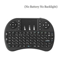 Data Frog I8 Mini Keyboard Nirkabel Air Mouse Touchpad untuk Laptop TV dengan Lampu Latar Belakang, Bertenaga Baterai AAA, Aksesoris Gaming