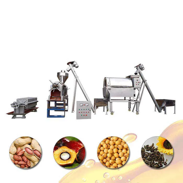 Palm crude oil processing and refining production line automatic palm fruits kernel oil press machine line