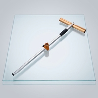 Couteau manuel à pousser pour carrelage de sol 1,8-2m, coupe-verre et carrelage en T à 45 degrés avec cinq roues pour verre de 3-12mm