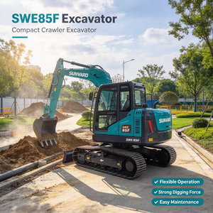 Excavadora Compacta Usada Sunward SWE85F <span class=keywords><strong>de</strong></span> 8.5 Toneladas, 83 Horas, Kubota 46.2 kW, Cucharón <span class=keywords><strong>de</strong></span> 0.4m³, Hoja <span class=keywords><strong>de</strong></span> Bulldozer - Product Image 1