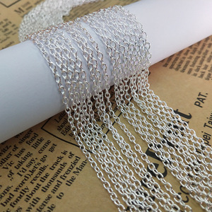 Gold 16K <b>Cross</b> O Ring <b>Chain</b> 0.6mm For DIY Headband Bridal Accessories Jewelry Making Supplies - Product Image 2
