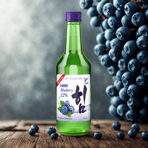 Directly Making Cocktails Traditional Korean <b>Drink</b> Blueberry Flavor Soju Alcohol Good Choice Vietnam Manufacturer-Bottle - Product Image 1