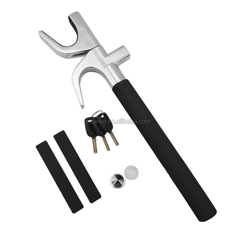 Haodele Universal Adjustable Anti-Theft Steering Wheel Lock - Vehicle Security Clamp