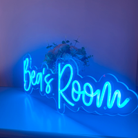 Enseigne au néon personnalisée, enseigne au néon LED, enseigne en acrylique poli, enseigne en acrylique haute transparence pour signalisation commerciale et enseigne d'entreprise