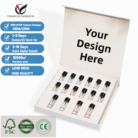 Maßgefertigte Parfümbox 3ml Parfümverpackungen und Etiketten 10 Fläschchen Parfümboxen 3ml