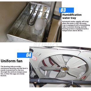 Đầy đủ tự động 220 Volt trứng lồng ấp và hatcher để bán với lồng ấp trứng Turner động cơ và 1056 lồng ấp điều khiển - Product Image 6