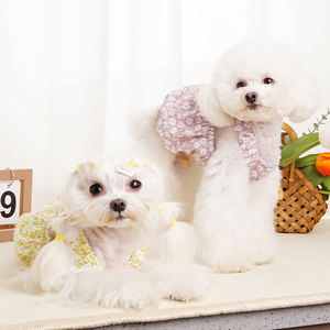 Vestido de verano con estampado Floral de calabaza y perro, diseño de encaje, medio círculo, novedad de <span class=keywords><strong>2022</strong></span> - Product Image 3