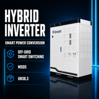 Gabinete de Almacenamiento de Energía Doméstico Híbrido de Iones de Litio Lezet de 45 kWh y 20 kW, Refrigerado por Aire, IP55, IATF16949, ISO9001