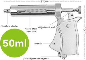 <span class=keywords><strong>Revolver</strong></span> veteriner şırıngası tabanca 50ml - Product Image 3