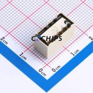 G6S-2 DC12 Signal Relay DIP,7.3x14.8mm Relay 12V 2 Changeover: 2C (DPDT-Changeover)::: 250V-AC/220V-DC Silver + Gold Plated - Product Image 2