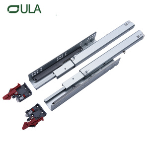 Soula Tủ Bếp Phần Cứng Sắt 45Mm Mềm Đóng 3-Gấp Mở Rộng Đầy Đủ Giấu <span class=keywords><strong>Slide</strong></span> 3D Khóa <span class=keywords><strong>Hidden</strong></span> Kính Thiên Văn Ngăn Kéo - Product Image 1