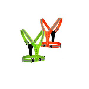 Nouveau gilet en nylon de course de nuit réfléchissant LED Flash Safty Offre Spéciale avec sangle à boucle ABS réglable - Product Image 6