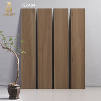 Carreaux de sol en céramique effet bois émaillés en porcelaine, finition mate, 200x1200mm, antidérapants, aspect bois, pour sols marron et gris