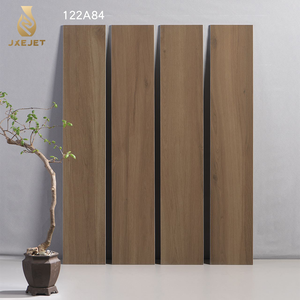 Piastrelle in Ceramica Effetto Legno Opaco 200x1200mm, Antiscivolo, per Pavimenti Marroni e Grigi - Product Image 5
