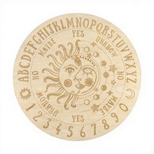 Tailai <span class=keywords><strong>Pendule</strong></span> et Tableau <span class=keywords><strong>des</strong></span> Esprits en Bois Gravé Personnalisable de 6-8 Pouces – Outil de Divination Personnalisé pour <span class=keywords><strong>des</strong></span> Réponses Claires – Sorcellerie - Product Image 1