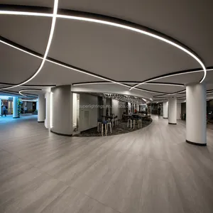 Benutzer definierte Einbau Pendel leuchte Büro lineare Leuchte Lampe Produkte LED Decken leuchte