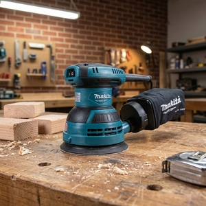 <span class=keywords><strong>Ponceuse</strong></span> orbitale à disque Makitas M9204B, courant alternatif, vitesse variable, machine à polir et à poncer le bois, le mobilier - Product Image 3