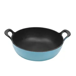 Ollas Redondas de Hierro Fundido Esmaltado, Juego de Utensilios de Cocina Nórdicos, Aptas para Gas e Inducción, Capacidad de 3-4L - Product Image 1