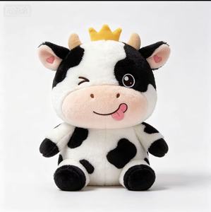 Divertido Peluche de Búfalo con Corona, Lindo Juguete de Peluche de <span class=keywords><strong>Vaca</strong></span>, Regalo de Peluche para Máquina de Garra de Arcade - Product Image 2