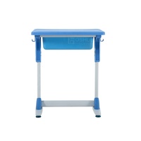 Mobilier de salle de classe, bureau et chaise d'étudiant en plastique en métal simple pour Table d'étude d'école primaire avec chaises