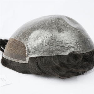 YJ001.Ventes directes <span class=keywords><strong>Hommes</strong></span> BIO Tête Toupet Naturel 100% Européen Toupet Humain Avec Différentes Couleurs de Coiffures <span class=keywords><strong>Hommes</strong></span> Toupet - Product Image 1