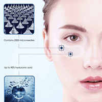 Usine de marque privée Anti-rides Microneedle Gel pour les yeux masque Gel pour les yeux Patch acide hyaluronique MicroNeedle Patch pour les yeux ventre minceur