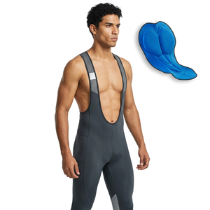Pantalon de cyclisme pour homme, long, ajusté, en spandex et nylon, anti-humidité - Product Image 1