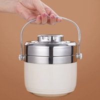 Boîte à lunch thermique en acier inoxydable chauffe-plat pour aliments chauds récipient alimentaire isolé sous vide