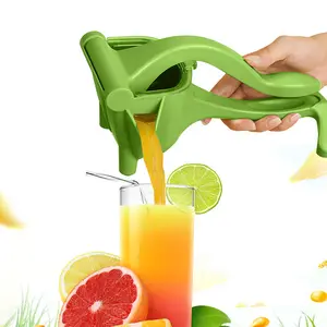Exprimidor de zumo de naranja de plástico multifuncional, exprimidor Manual de cítricos duradero, prensa Manual, exprimidor portátil de limón