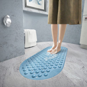 Tapis de bain carré en PVC imperméable et anti-chute avec ventouses, fabriqué à la machine, écologique, pour la maison et l'hôtellerie - Product Image 2