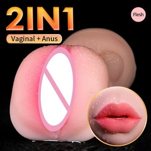 Masturbador masculino 2 en 1, juguete sexual para hombres, vagina de bolsillo realista con Vagina realista 3D y Stroker de sexo anal apretado - Product Image 5