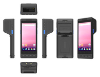 Terminal portable PDA Hidon Factory Android 14 OS 5,5 pouces 4 Go+64 Go avec lecteur NFC HF RFID, imprimante thermique POS et module Lora UHF RFID