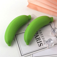 Jouet anti-stress créatif pour enfants en forme de banane souple, extensible et compressible, gadget de décompression