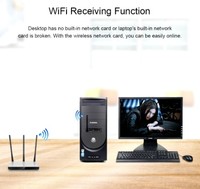 Ralink-tarjeta de red inalámbrica RT5370 de 150Mbps, miniadaptador USB 2,0, WiFi, antena, PC, LAN, receptor Dongle 802,11 b/g/n