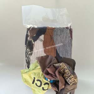 Trapos de punto de color reciclado de 50 lb, trapos de camiseta de algodón de primera calidad reciclados, trapos de limpieza. - Product Image 1