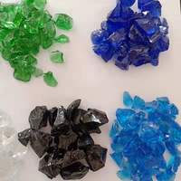 Offre Spéciale : Pierres de Verre Recyclé et Galets de Verre Naturel pour Brasero – Décoration Extérieure Écologique et Durable pour Aménagement Paysager