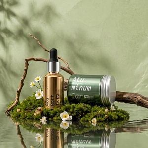 Envases de Lujo para el Cuidado de la Piel, Tarro para Crema Facial, Botella para Lavado Facial, Botella y Tarro de Aluminio para Terapia de Belleza Natural - Product Image 1