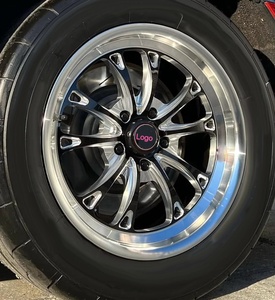 Jantes forgées Drag Racing Skinny 18x5J avant et 17x10J arrière 5x114.3 5x120 à rebord festonné pour Mustang Camaro - Product Image 1